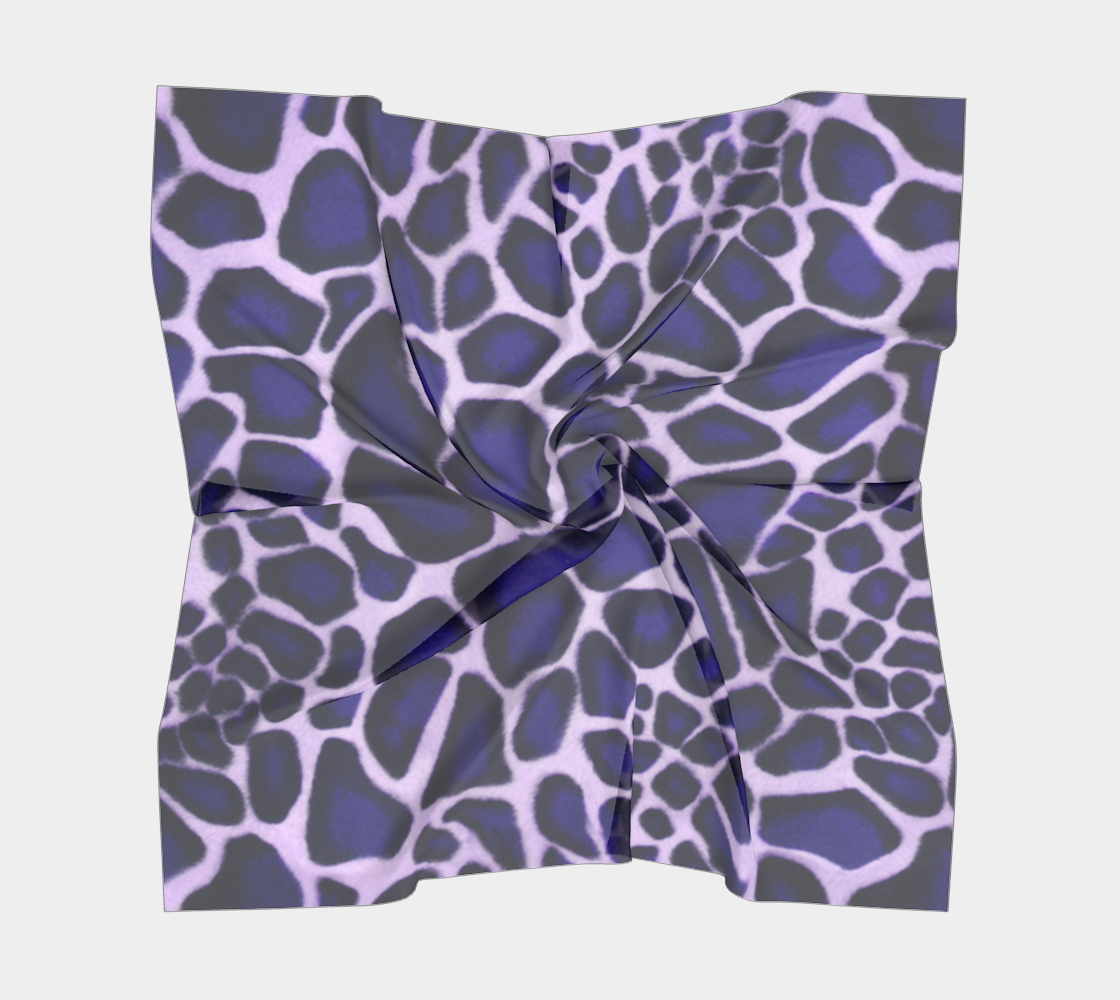 Purple Giraffe Spots Square Scarf preview #5