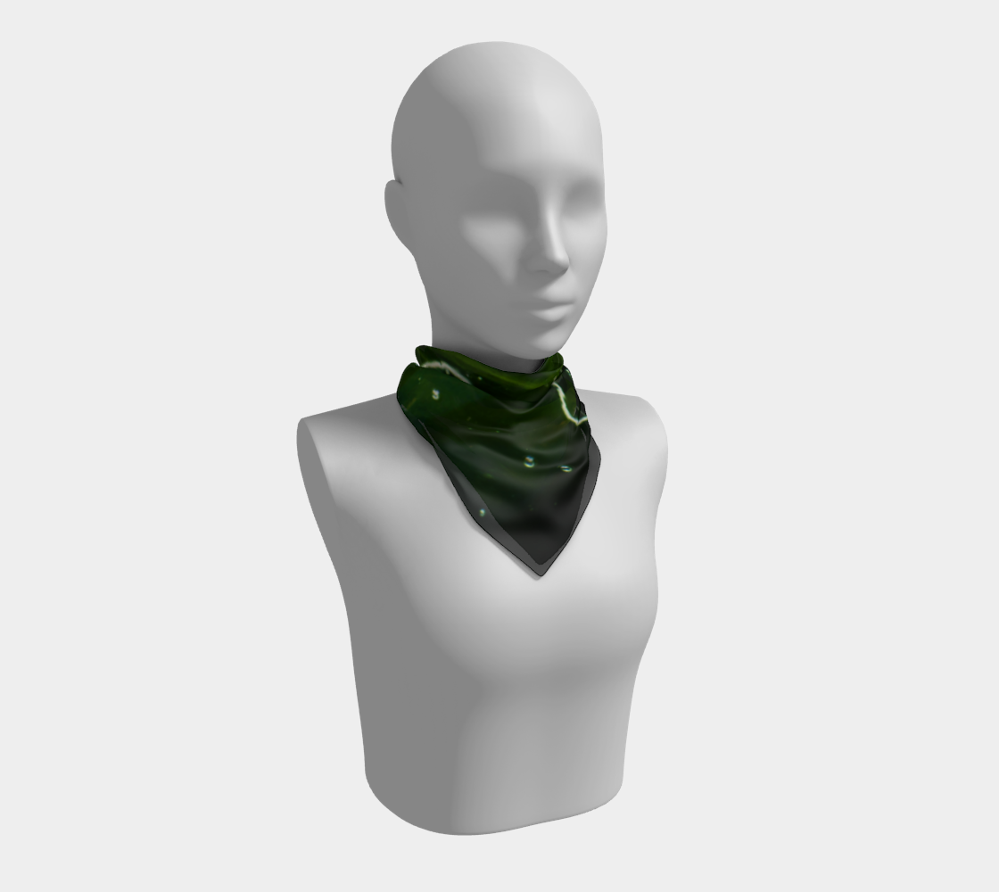 Green Algae and Water Square Scarf preview #1