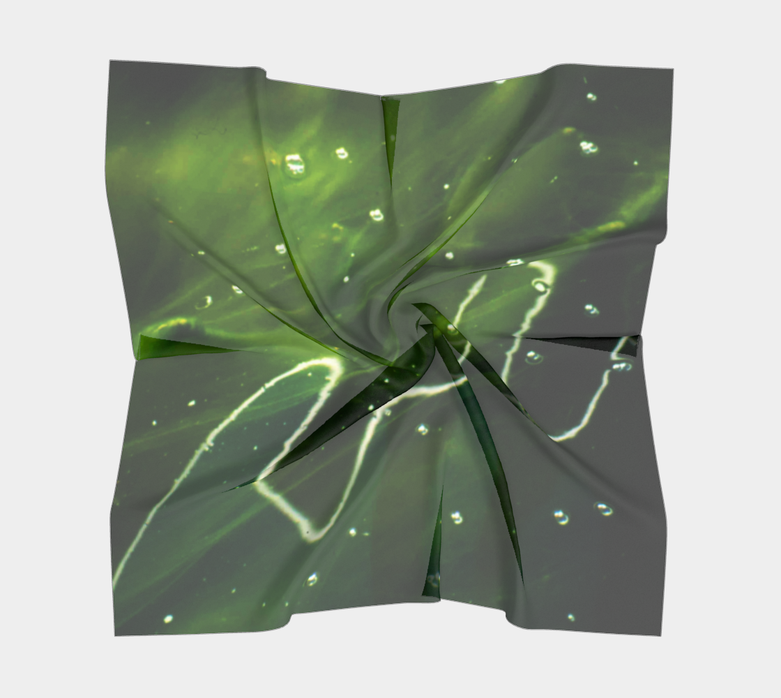 Green Algae and Water Square Scarf preview #5
