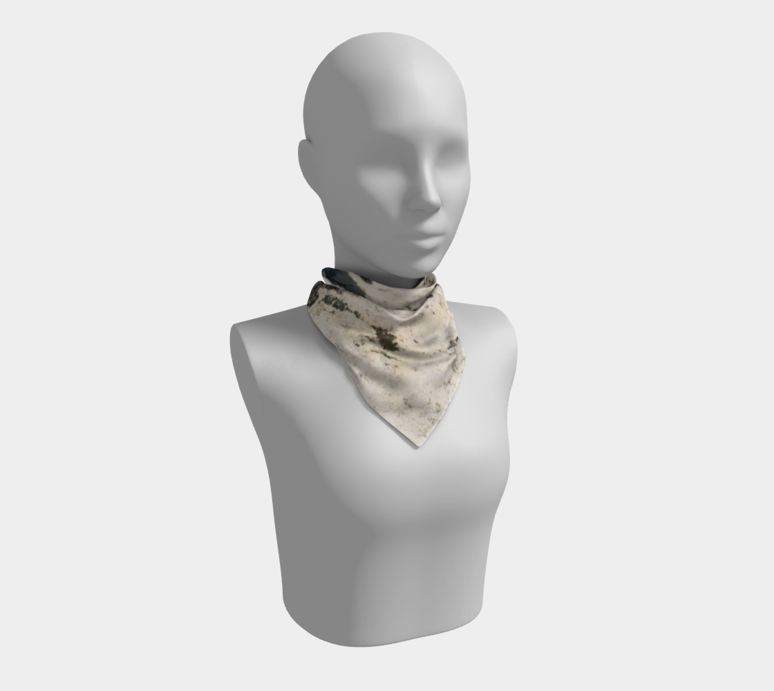 Aperçu de Foulard carré Fleur Marguerite Jaune #1