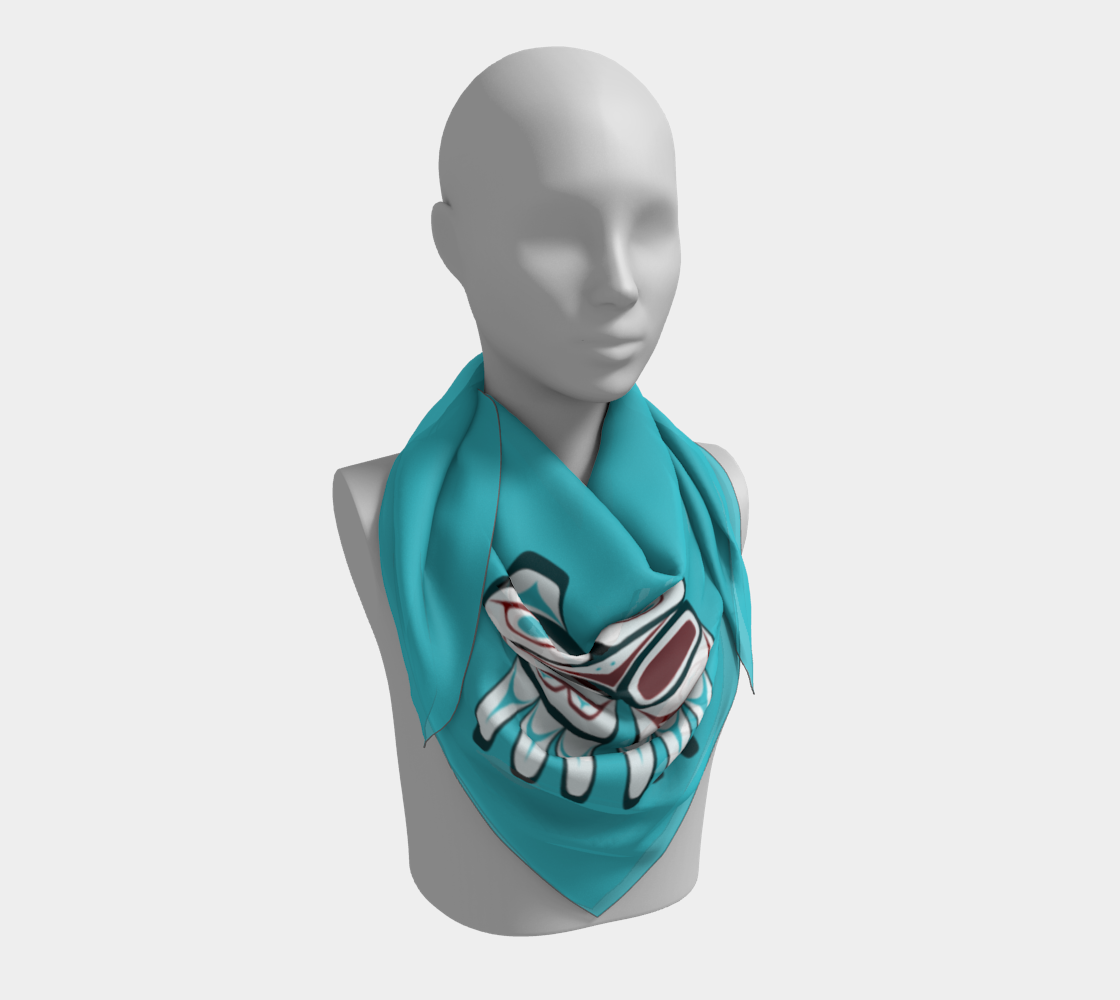 Formline Owl Scarf Pacific Northwest Native American Corner Design preview #3