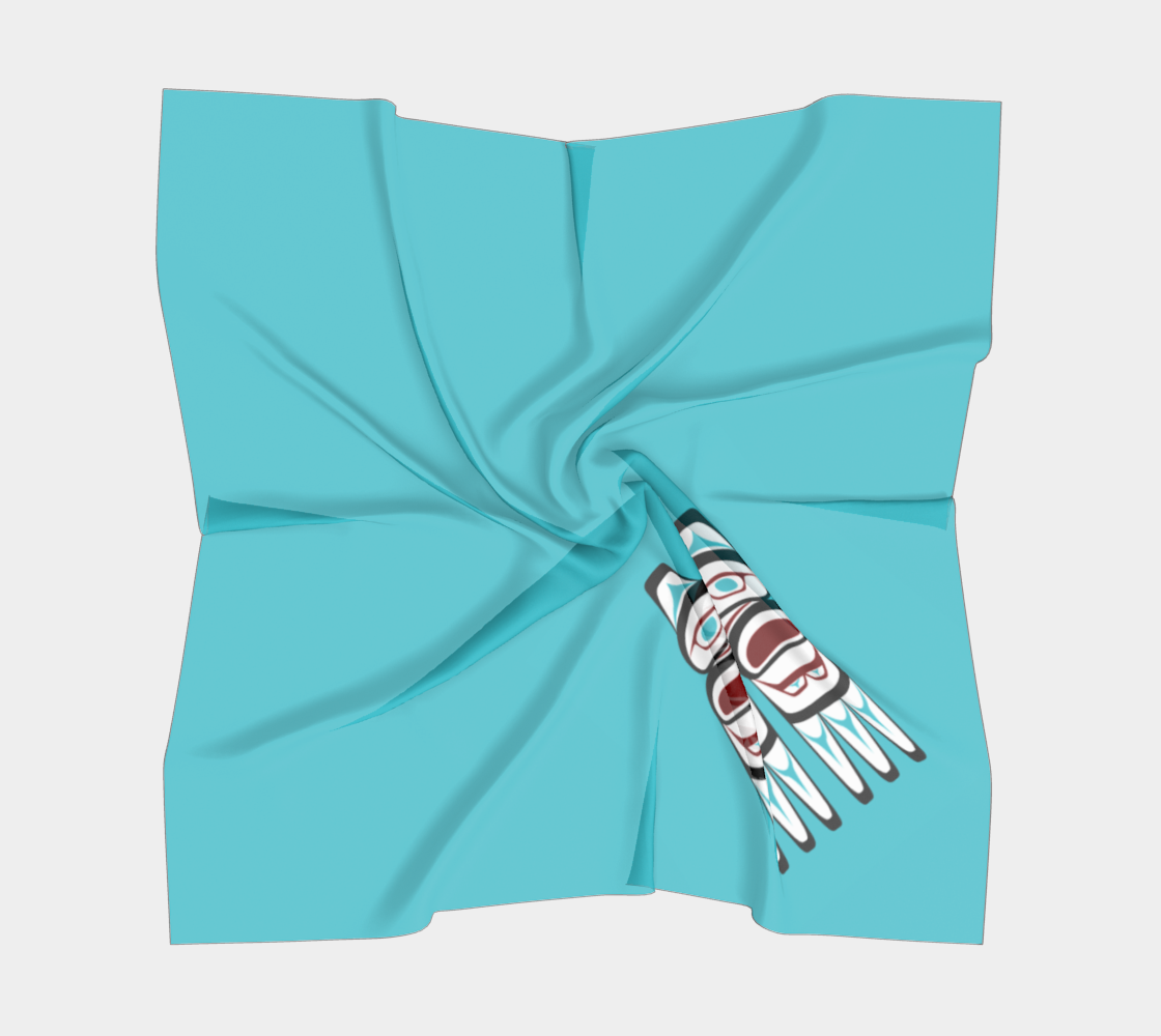 Formline Owl Scarf Pacific Northwest Native American Corner Design preview #5