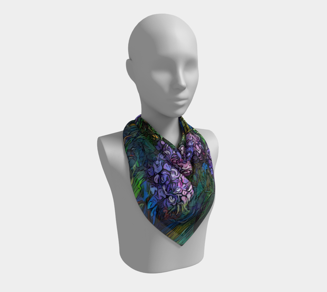 Hydrangeas - Graphic Style, Cool Tones preview #2