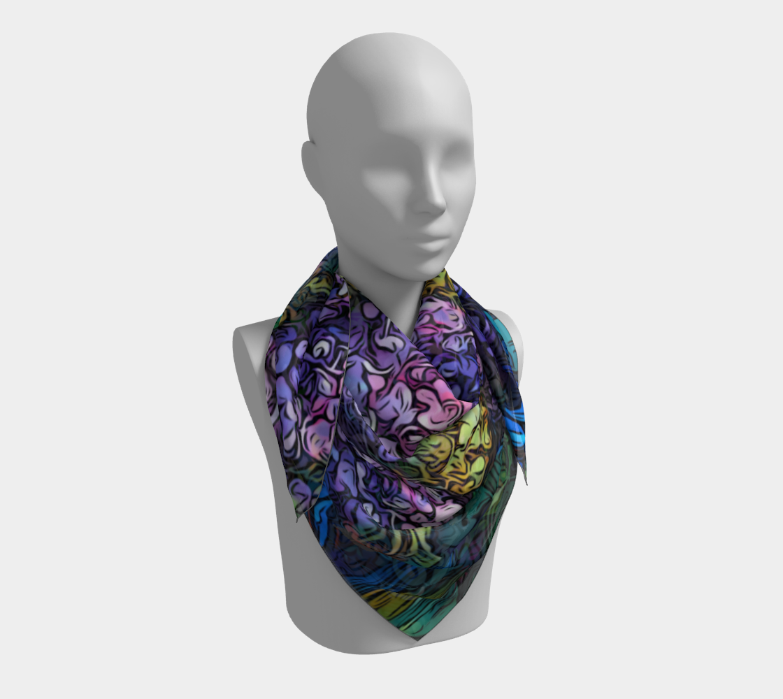 Hydrangeas - Graphic Style, Cool Tones preview #3