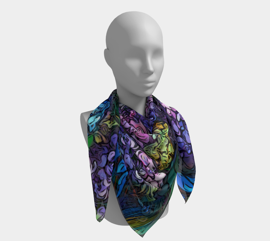 Hydrangeas - Graphic Style, Cool Tones preview #4