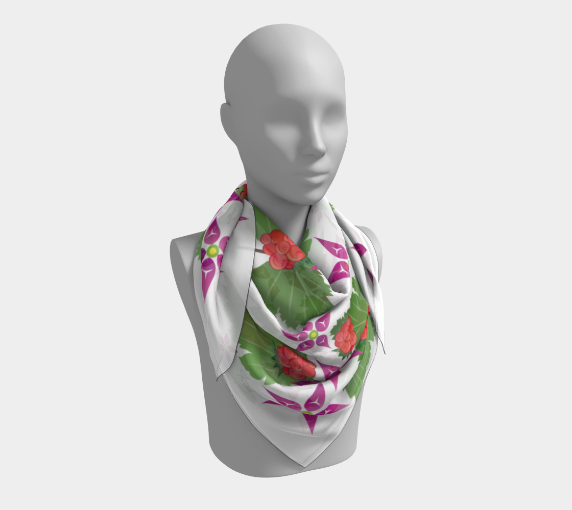 Salmonberry Branch Scarf preview #3