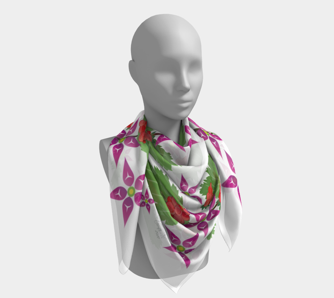 Salmonberry Branch Scarf preview #4