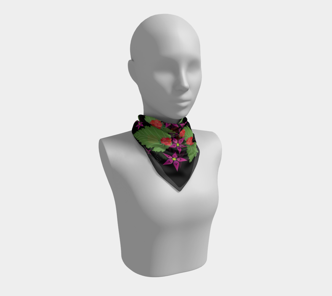 Aperçu de Salmonberry Branch Scarf #1