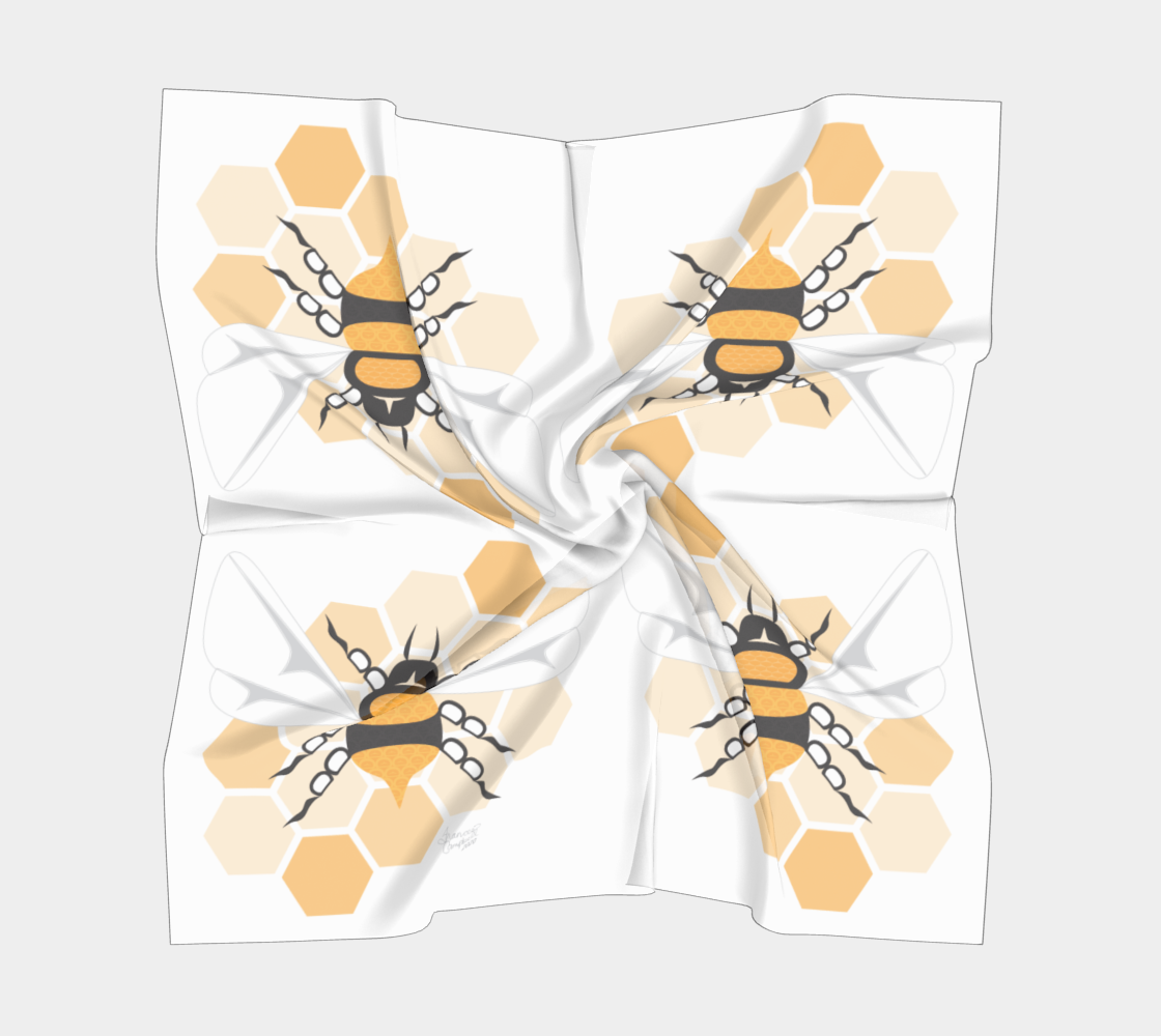 Bee Square Scarf 2 preview #5