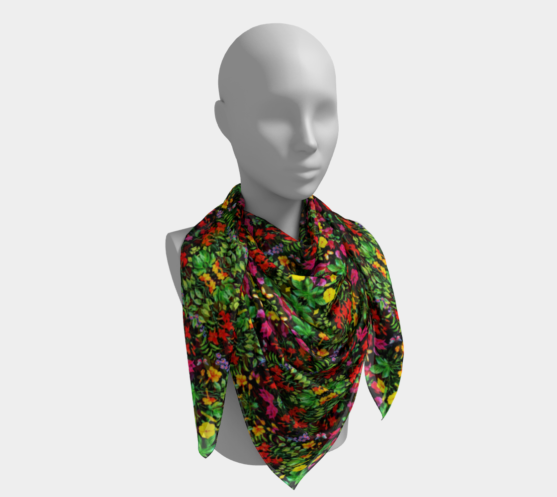 tropicsflowersSQscarf preview #4