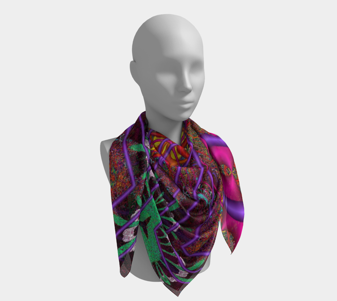 Wormhole Lace Square Scarf preview #4