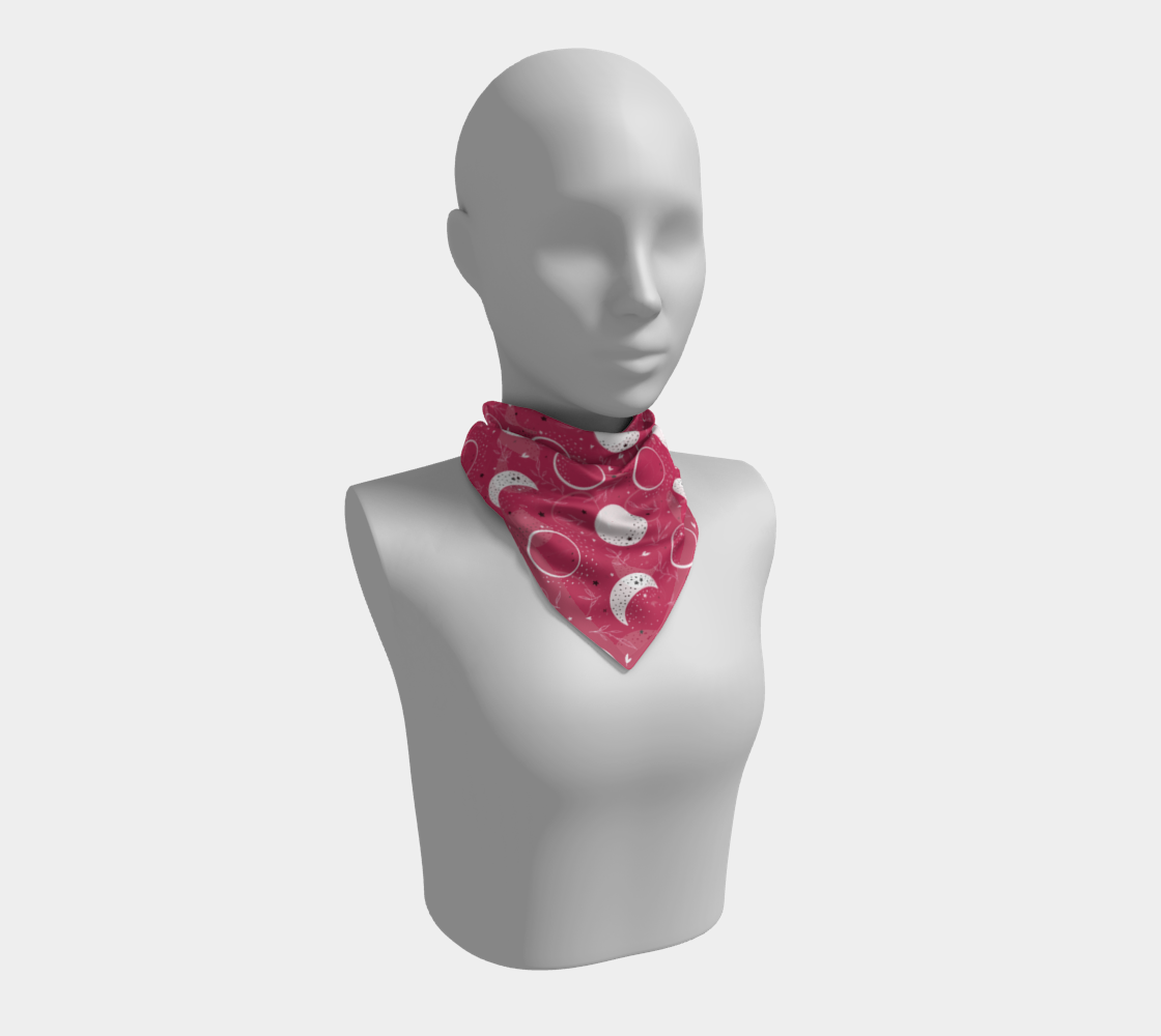 Lunae raspberry scarf preview