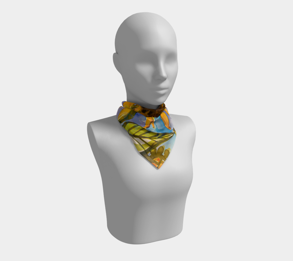 New Sunflowers Square Scarf preview