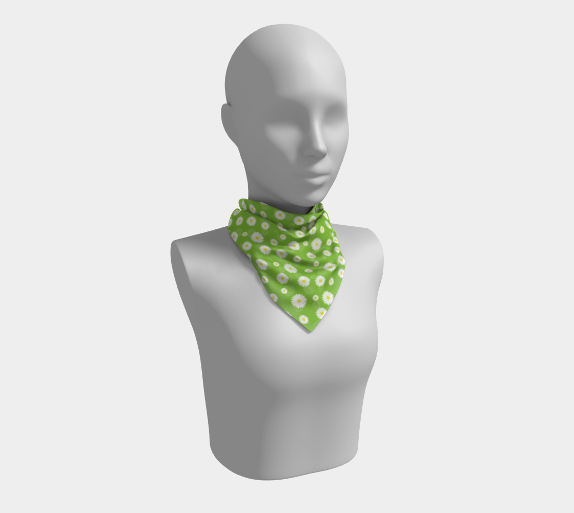 Daisy, Daisy Square Scarf - Green preview
