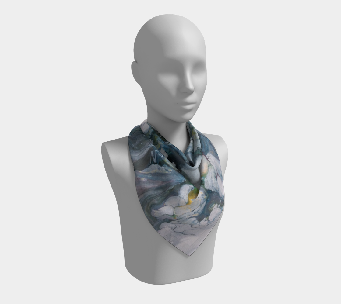 Aperçu de Le lys des glaces - Foulard carré #2