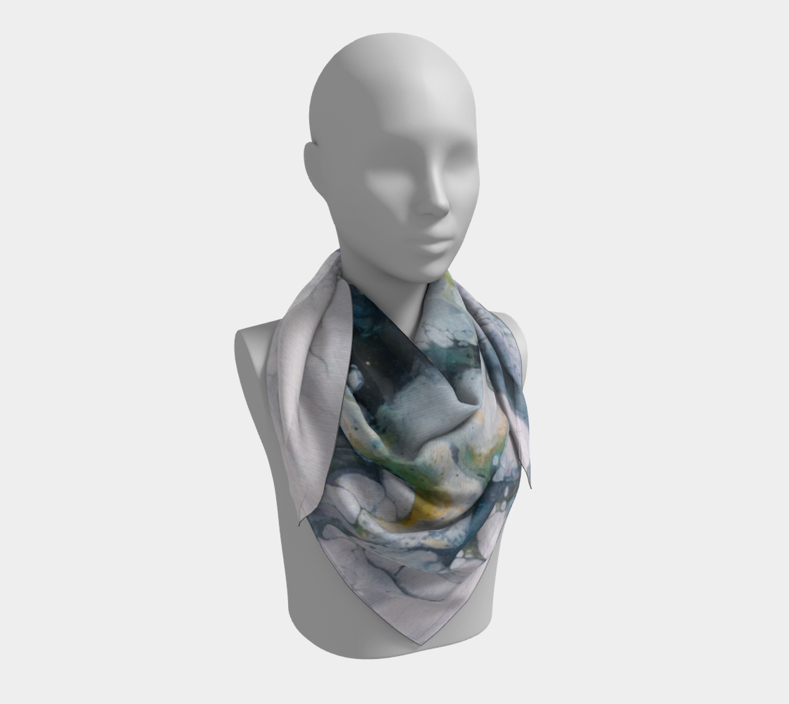Aperçu de Le lys des glaces - Foulard carré #3