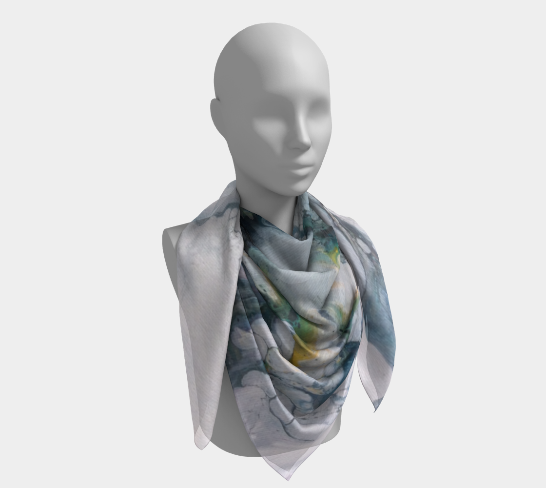 Aperçu de Le lys des glaces - Foulard carré #4