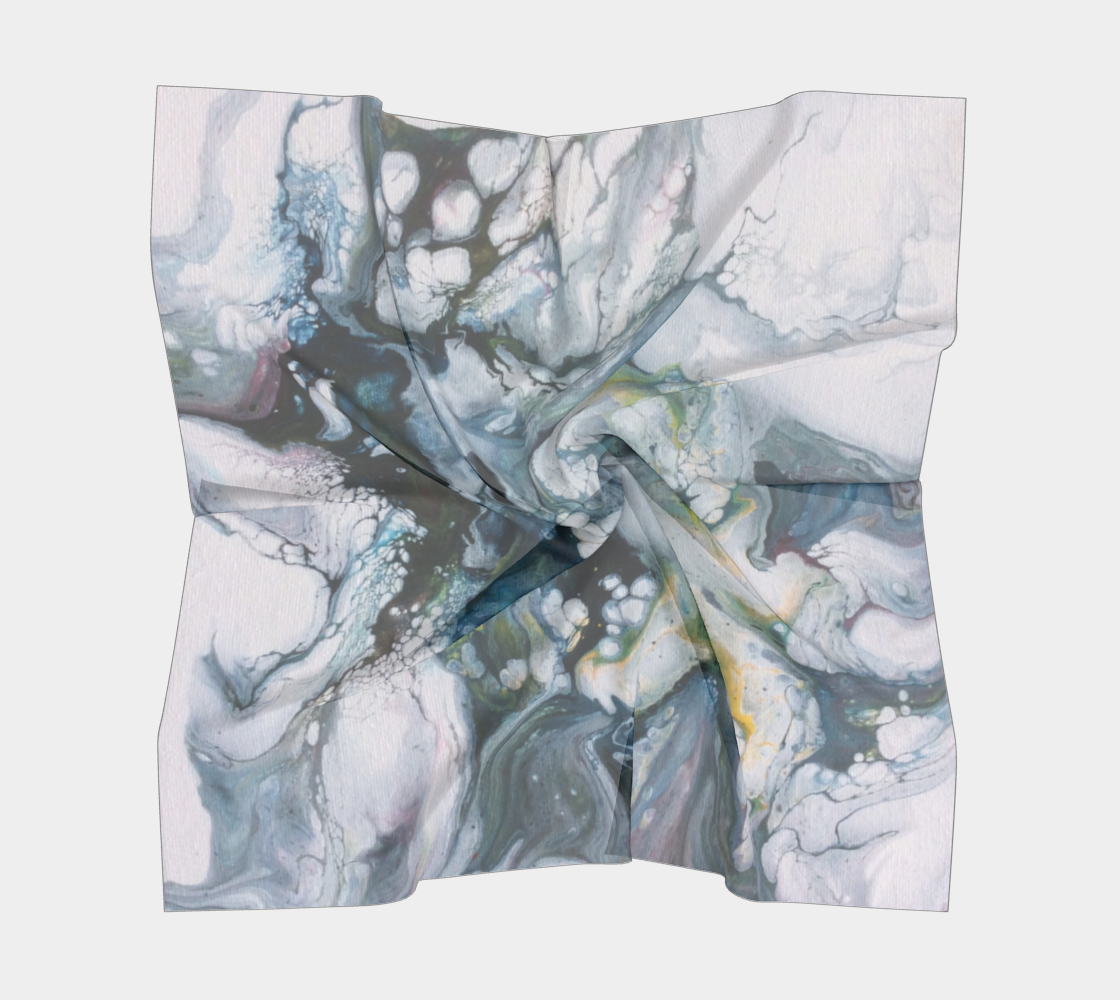 Aperçu de Le lys des glaces - Foulard carré #5