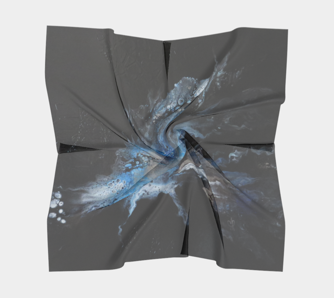Aperçu de Les eaux déchainées - Foulard carré #5
