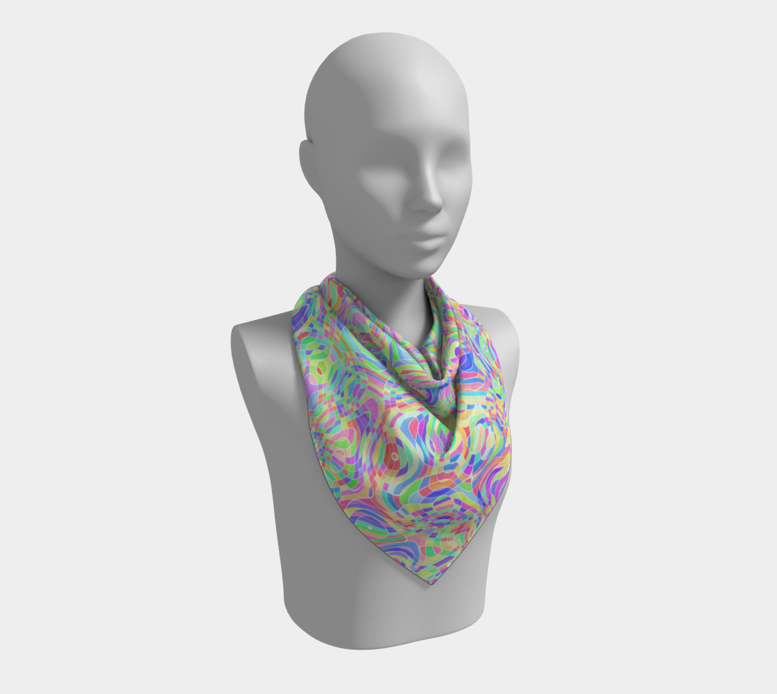 Colorful Swirly Trippy Rainbow Ripples preview #2