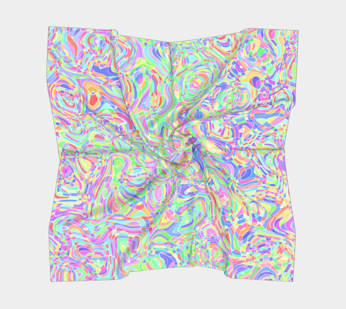 Colorful Swirly Trippy Rainbow Ripples preview #5