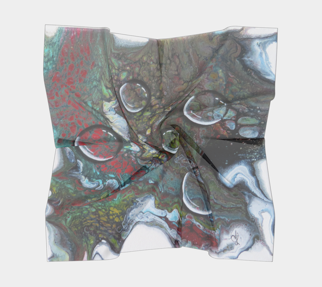 Aperçu de Gouttes d'eau - Foulard carré #5