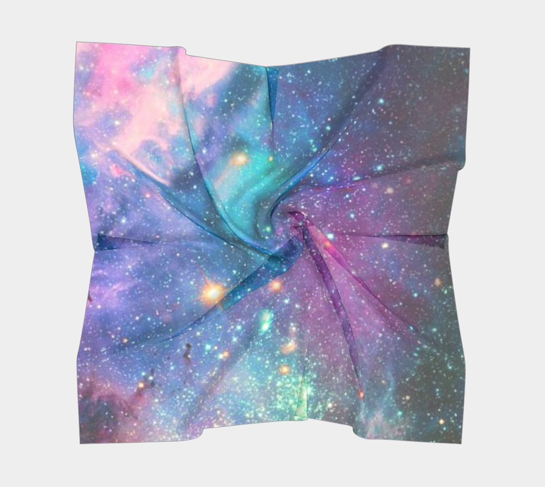 Cosmic Square Scarf - Galaxy, Stars, Nebula, Outer Space thumbnail #6