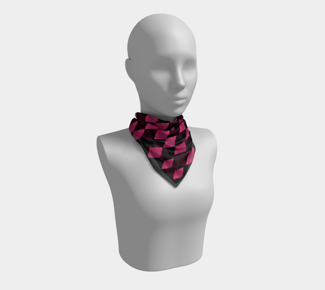 Classic Pink Diamond Square Scarf preview