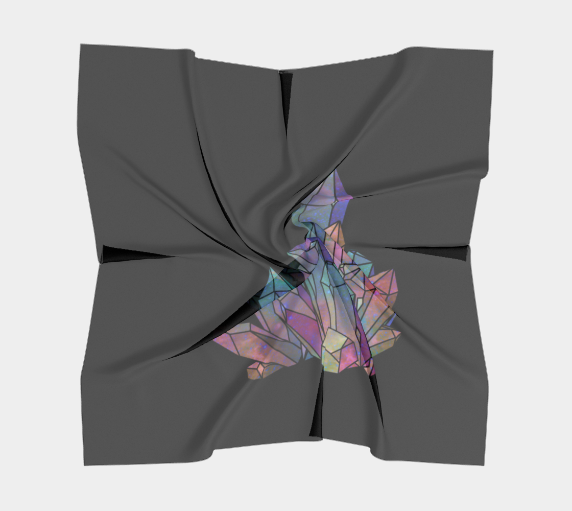 Cosmic Crystals Square Scarf Furoshiki Gift Wrap - Witchy wonders, Galaxy, Magic preview #5