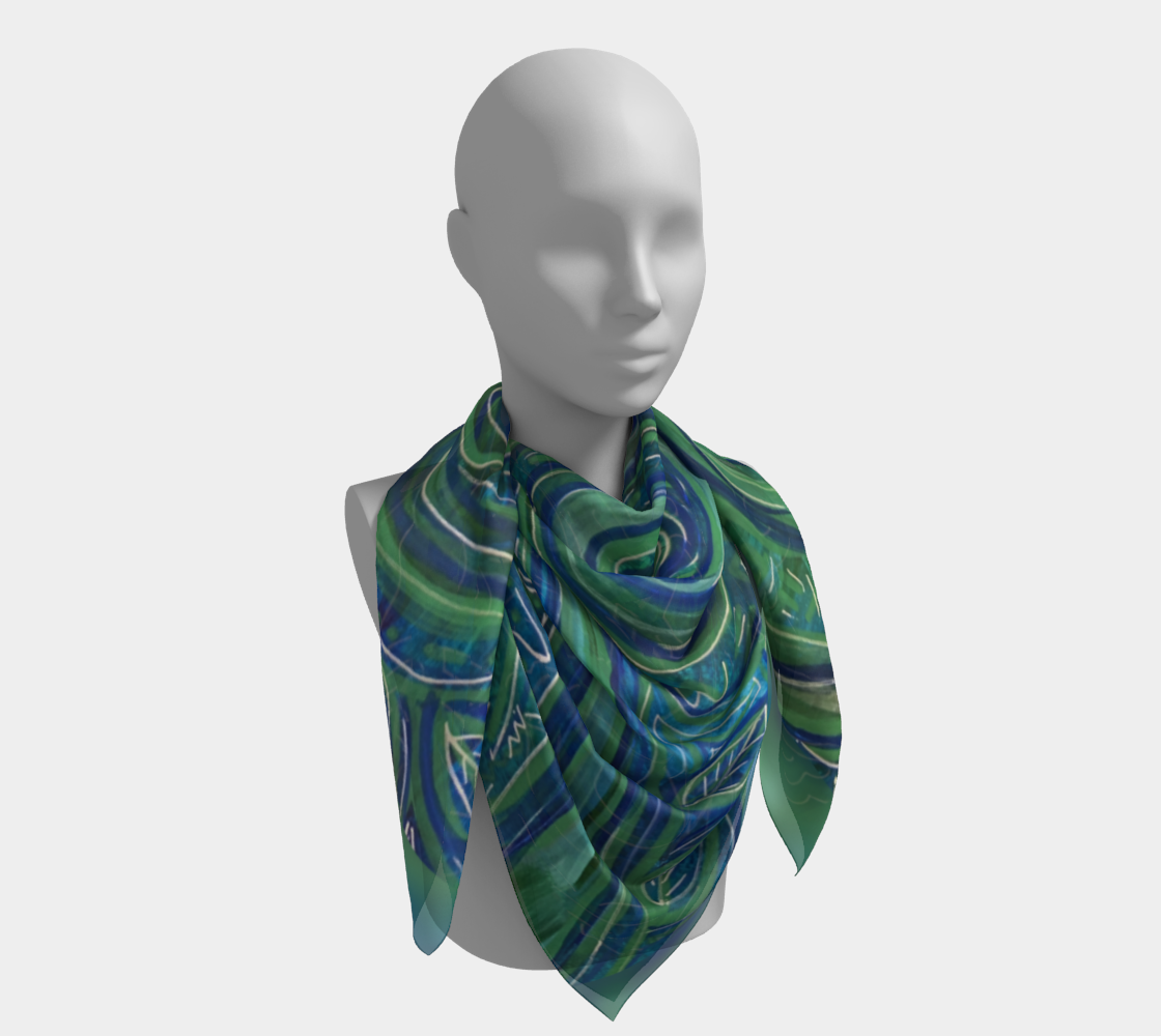 Windy Blues Scarf preview #4
