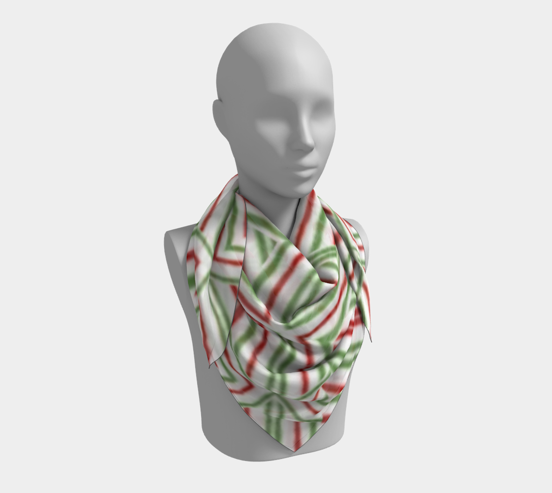 Minimal Christmas pattern scarf preview #3