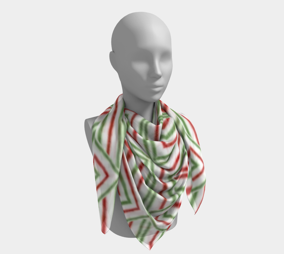Minimal Christmas pattern scarf thumbnail #5