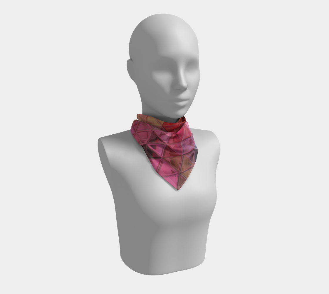 square scarf pink colors triangle preview