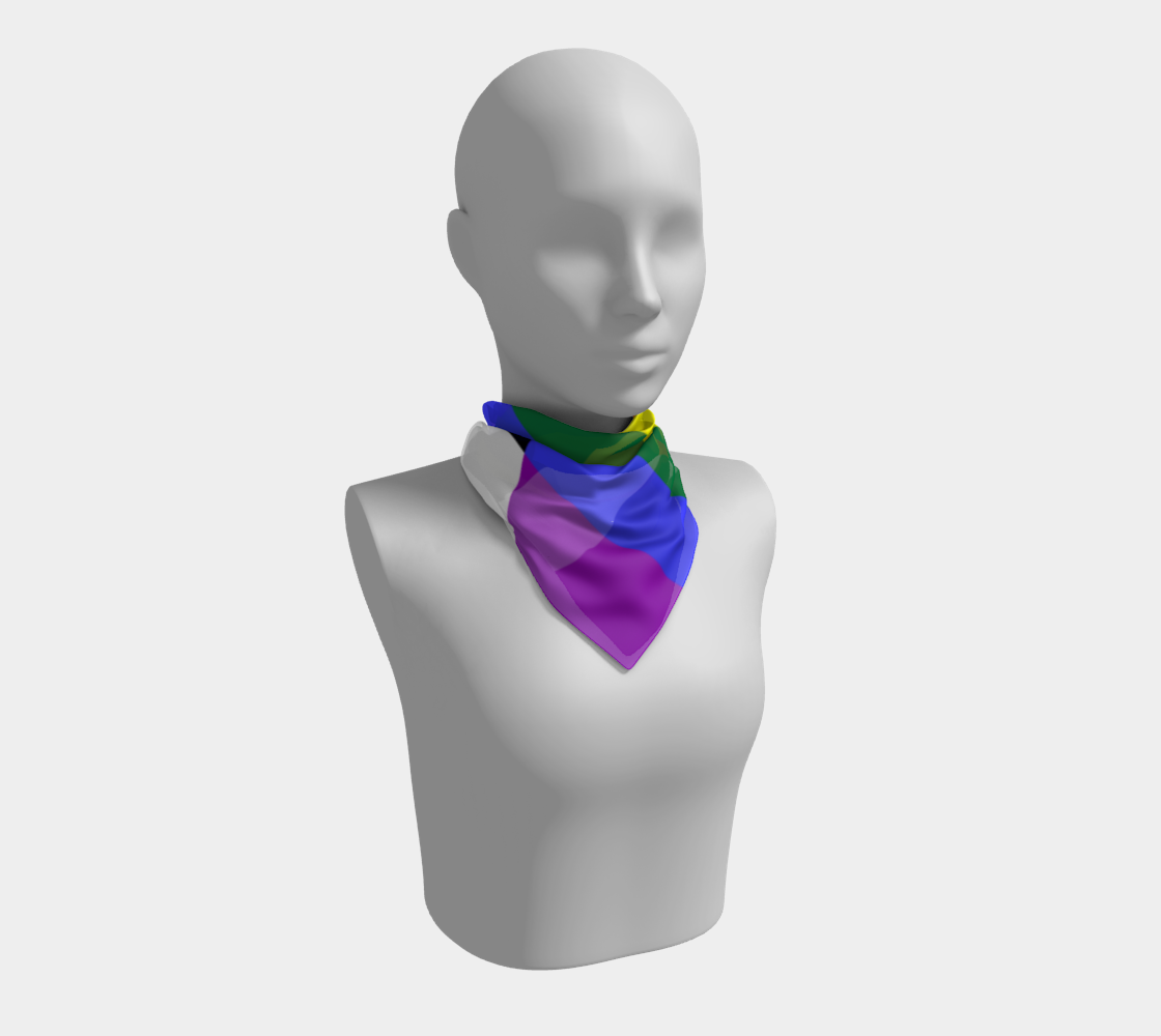 Ally LGBTQ+ pride flag square scarf preview