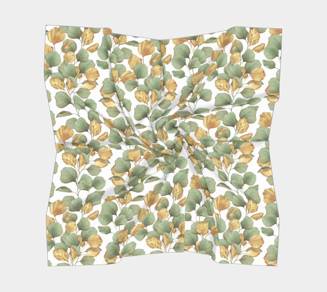 Green and gold leaves.  Pattern thumbnail #6