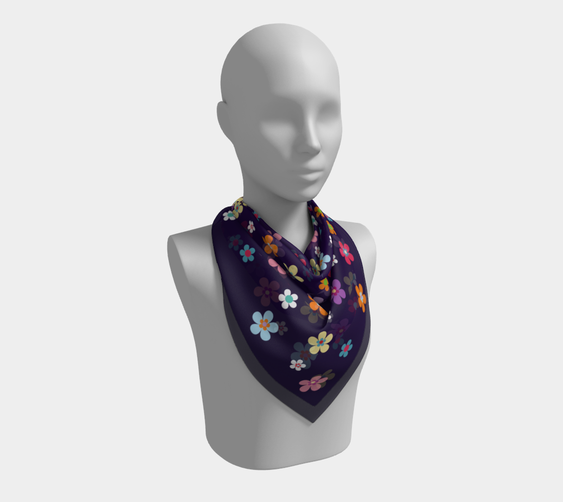 flower scarf preview #2
