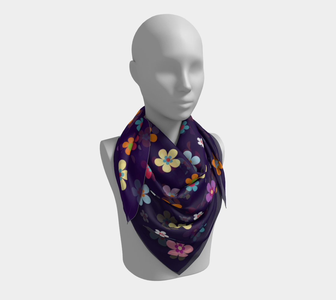 flower scarf preview #3