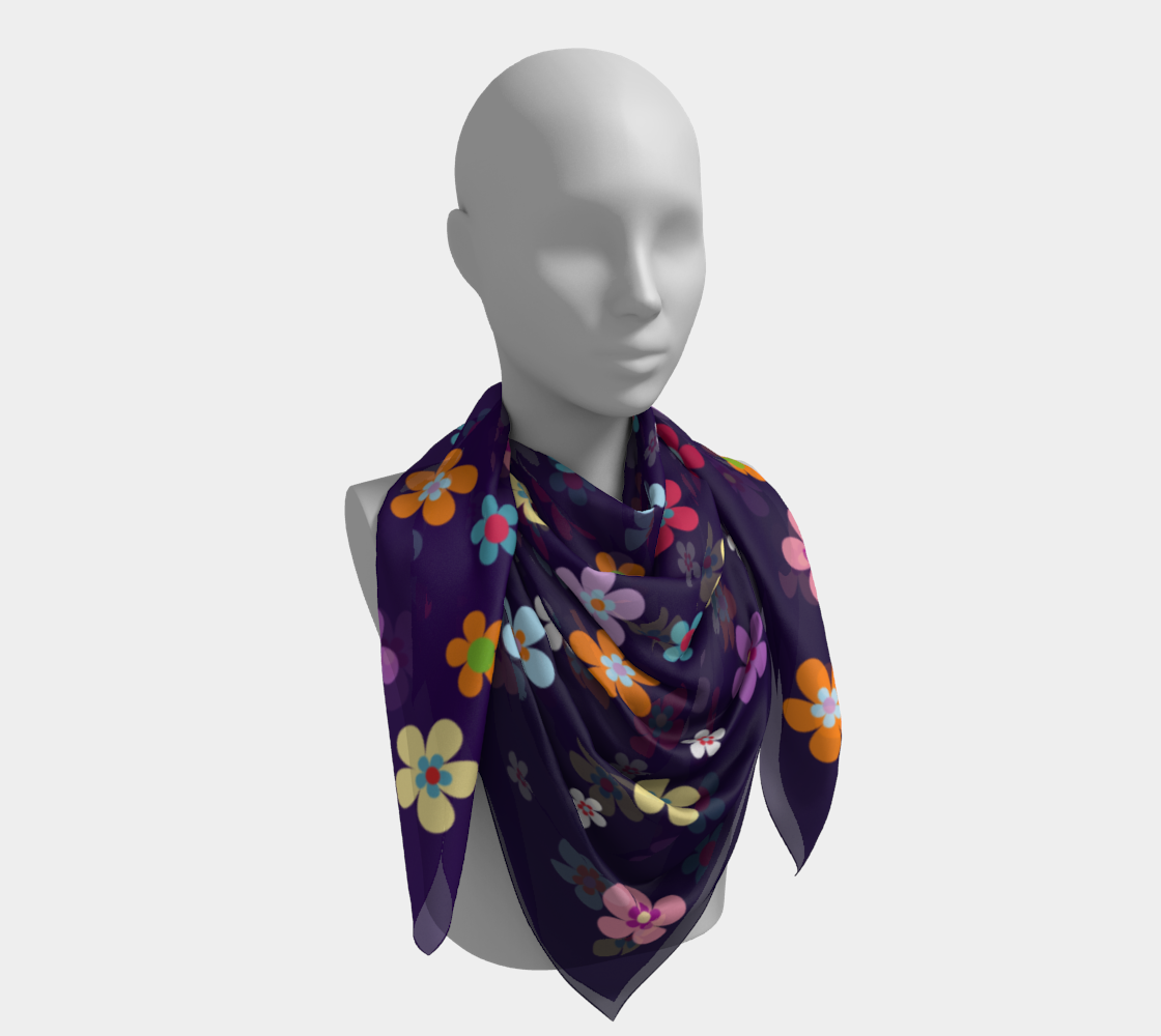 flower scarf preview #4