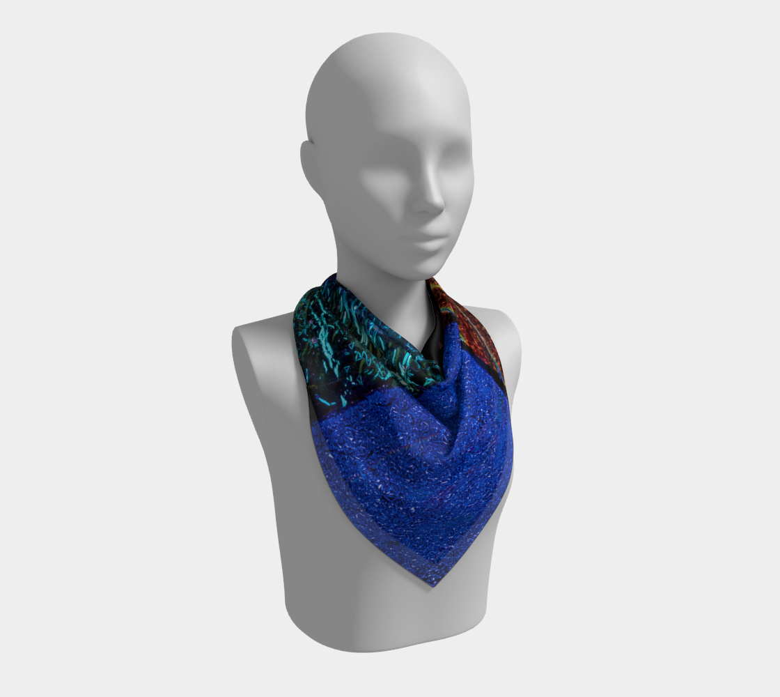 Square Scarf Strength Collection Midnight Magic Blue 150 preview #2