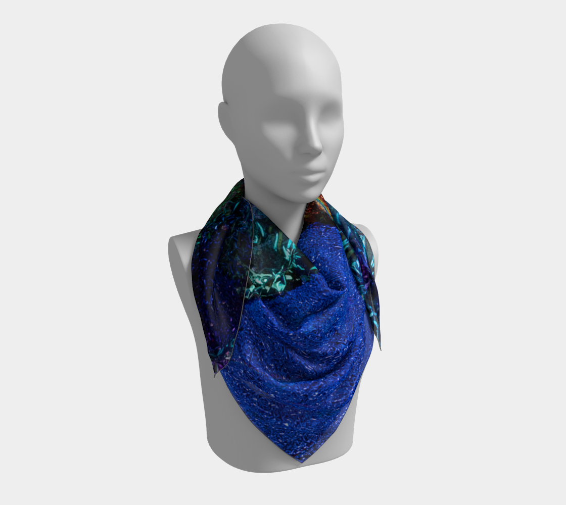 Square Scarf Strength Collection Midnight Magic Blue 150 preview #3
