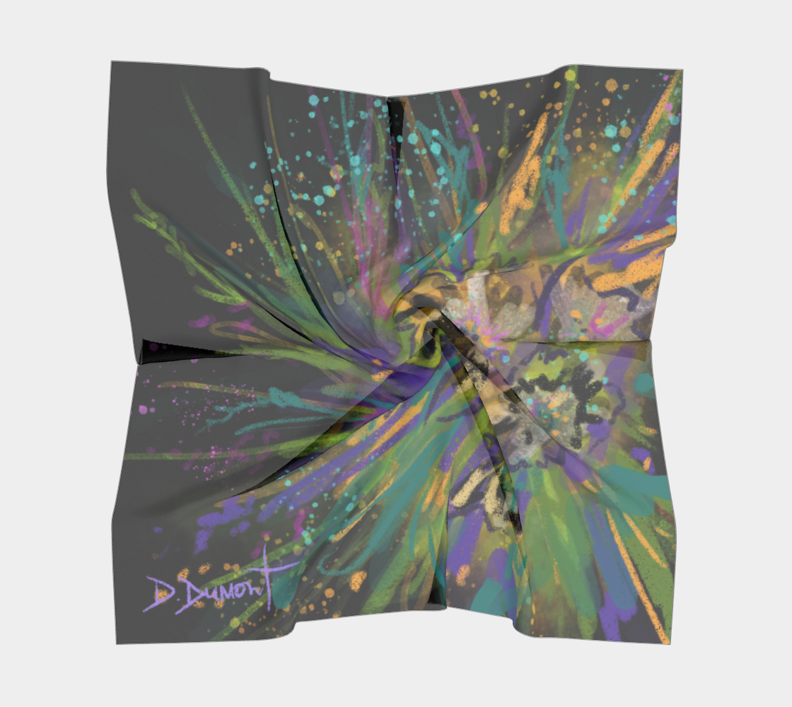 Foulard carré, Fleurs de joie preview #5