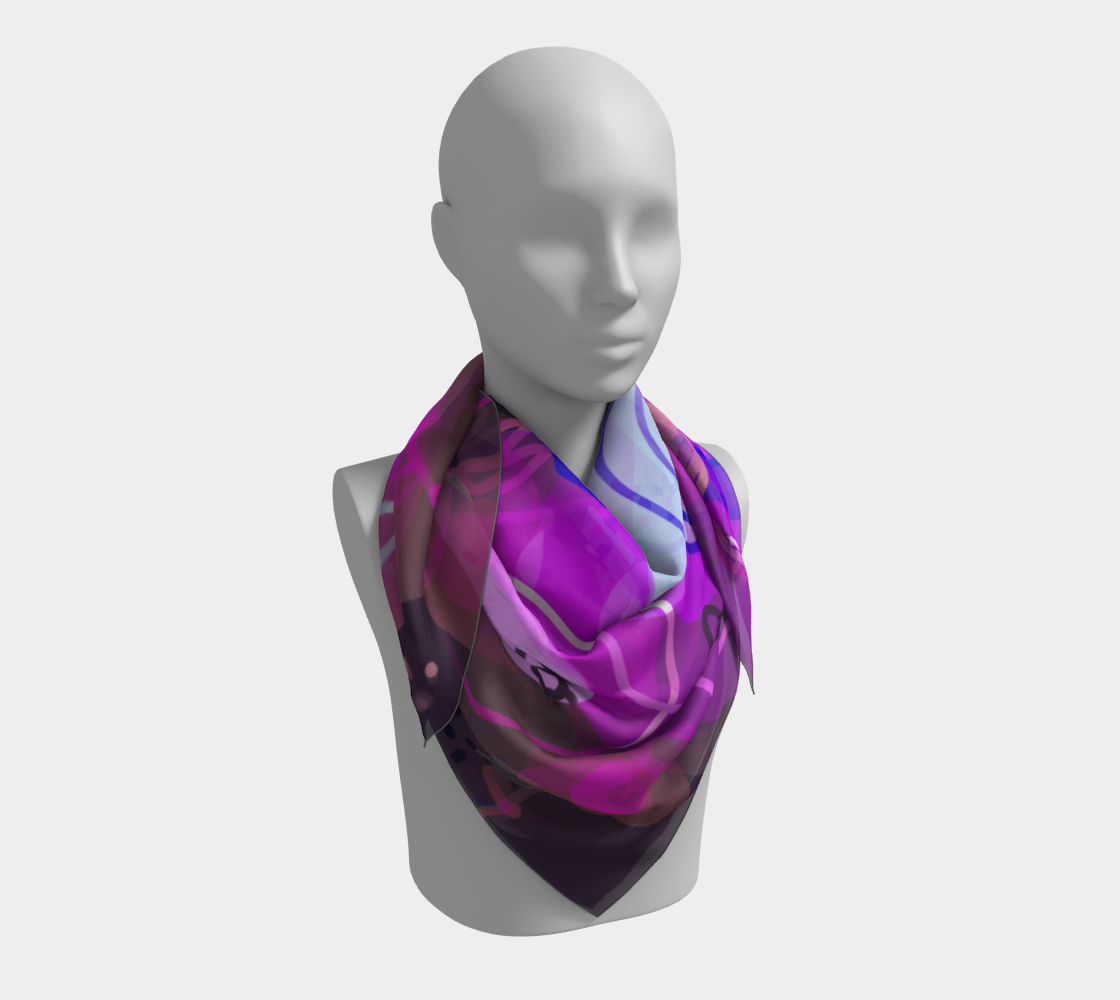 Foulard carré Abstraction 3D preview