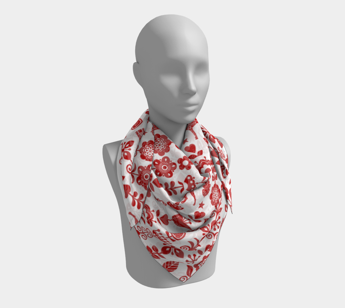 Aperçu de Scandinavian Weimaraner square scarf #3