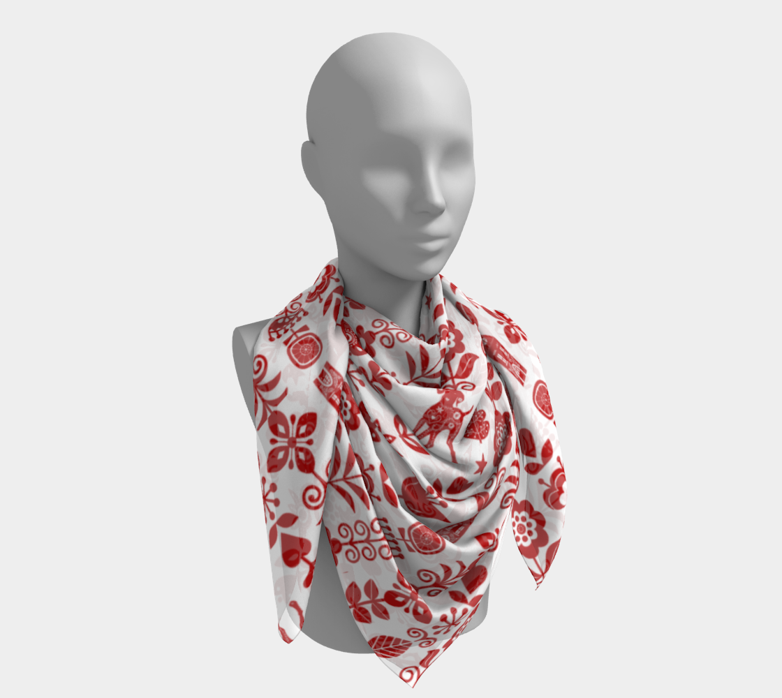 Scandinavian Weimaraner square scarf preview #4