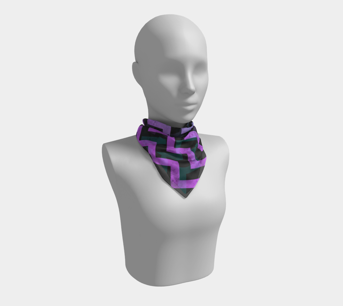 Aqua purple dark gray chevron lines pattern vintage design preview