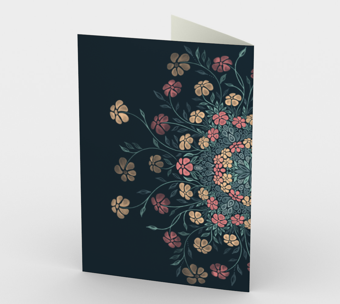 Aperçu de Pretty Pastels Dark Floral #2