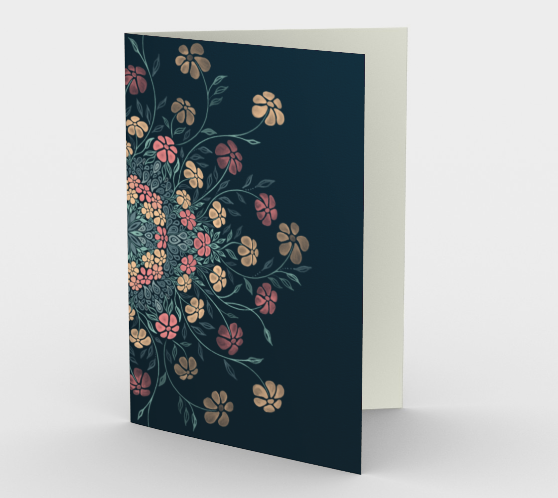 Aperçu de Pretty Pastels Dark Floral #1
