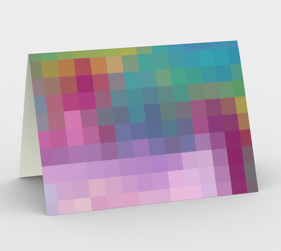 Aperçu de Color Pixels Card