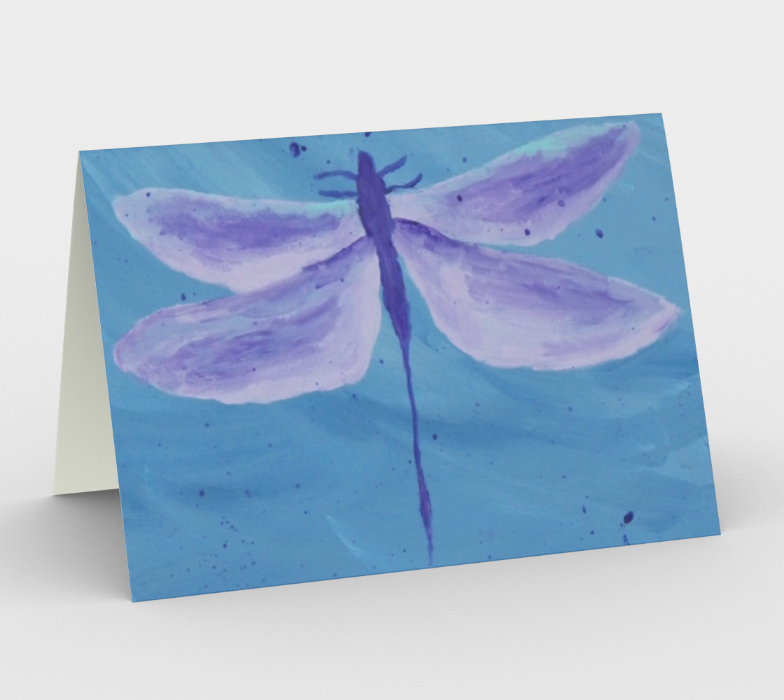 Purple Dragonfly Card preview #1