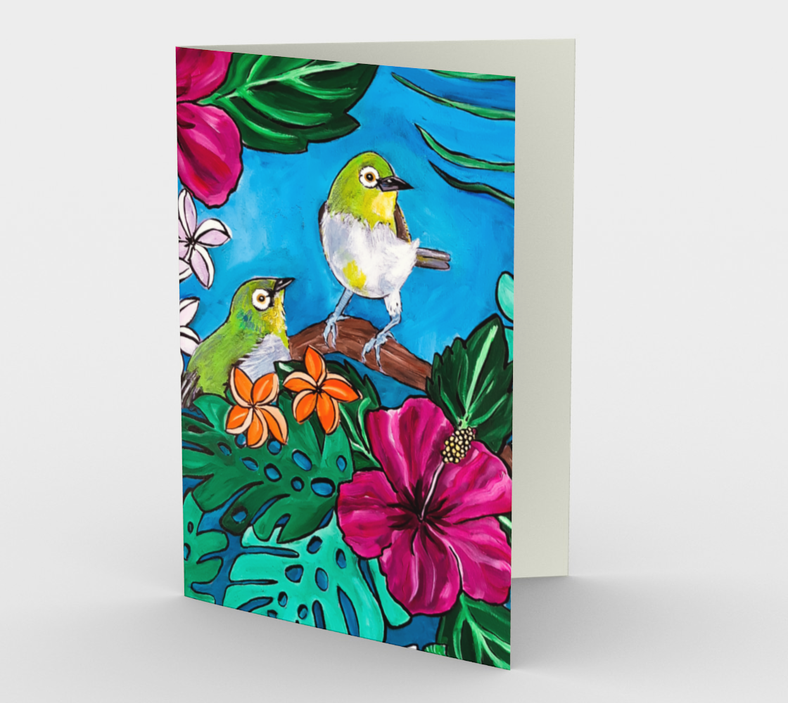 Tropical Tweets Card preview